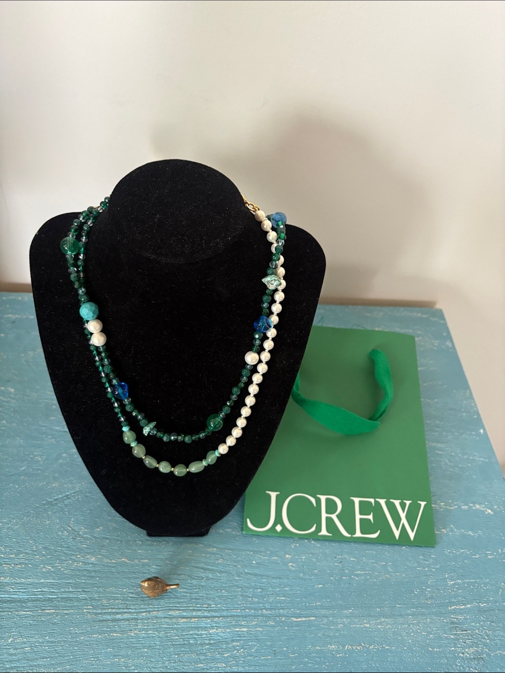 Brand new set of J.Crew beaded, pearl and gemstone necklaces